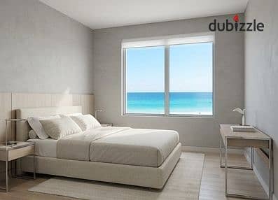 شاليه للبيع واجهة أولى على اللاجون وبتصميم MODERN بالتكييفات في رأس الحكمة بجانب دايركشن وايت و هاسيندا وبالقرب من سوان ليك و فوكا باي و ألماظة باي