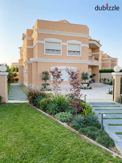 A 3-story standalone villa for sale next to Madinaty Butterfly on the Amal Axis Mostakbal City near Sarai at East.
