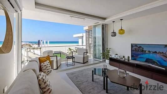 Luxury chalet by Ora Naguib Sawiris fully finished with air conditioning with a full sea view near Azha Fouka Bay and Summer Ras El Hekma