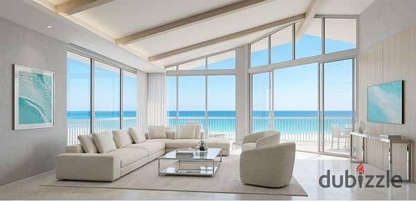 chalet for sale with only 1.5 million down payment ultra super lux finished with ACs near SeaZen Amwaj Levels Mountain View mins June Sodic Gaia