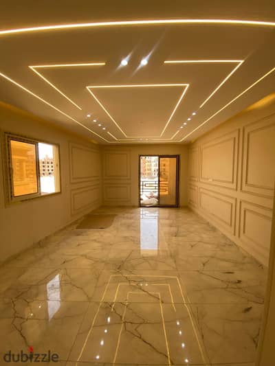 Double view apartment facing widest landscape area Mostakbal City 12 year installments next Privado Madinaty mins Rehab Al Burouj Shorouk Bloomfields