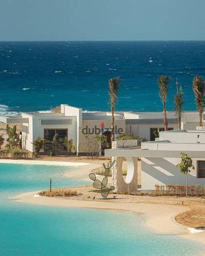 Lagoon & Sea View Townhouse Fully Finished with ACs and 44% Discount in Ras El Hekma North Coast near Azha Seasn Dose Foca Bay Marassi and Playa for S