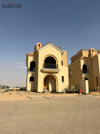 Villa for sale in Taj City New Cairo. Near-immediate delivery 12-year installments. Prime location opposite Cairo Airport near Swan Lake Al Rehab Sh