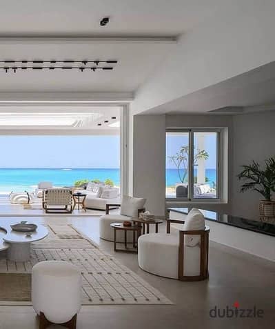 Finished townhouse with double view With ACs and kitchen near to marina in Ras El Hekma Bay North Coast modon close to Sea Shell and Playa for sale.
