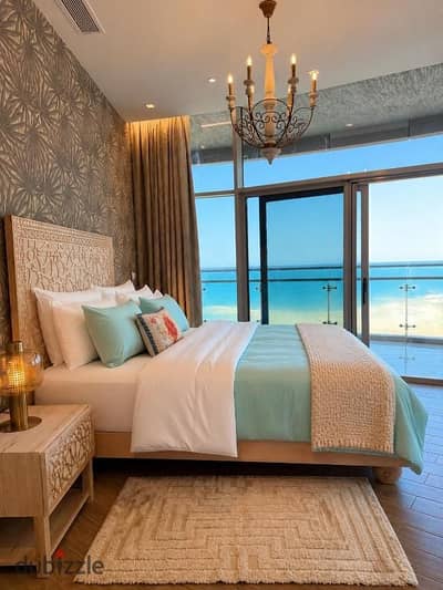 Corner chalet directly on the sea and lagoon fully finished with ACs & kitchen flexible installments and special discount in the North Coast nea