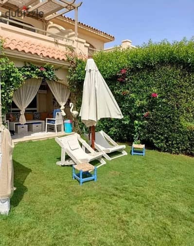 Ground floor 188 sqm chalet with garden fully finished with ACs and double view for sale in Ras El Hekma near Azha The Med Hacienda and Marassi with 9