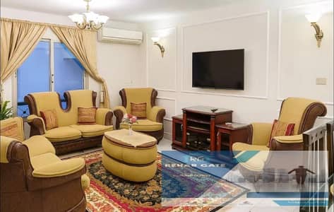 90m apartment for rent furnished in Al-Rehab in front of the market and services and gate 6
