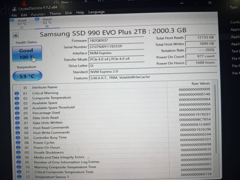 Samsung evo plus 2T 1