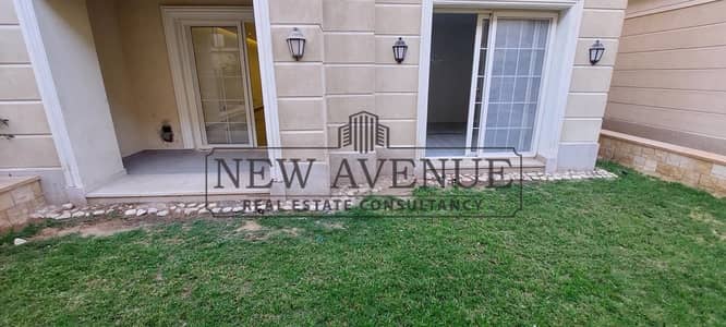 شقة ارضي ريسيل بجاردن في كمبوند ريجنتس بارك Regents Park متشطبة بالكامل وجاهزة بالكامل بجميع الاجهزة الكهربائية
