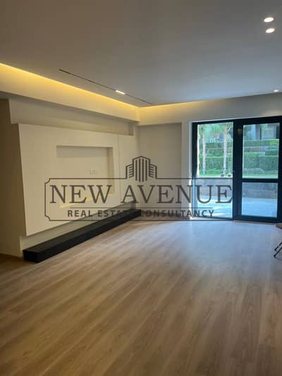 Prime location ground apartment for rent in Patio Oro with private garden fully finished ACs kitchen appliances