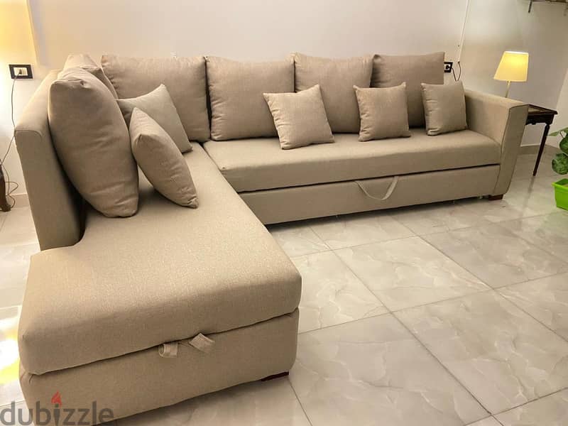 L shape sofa - كنبة ركنة L 2
