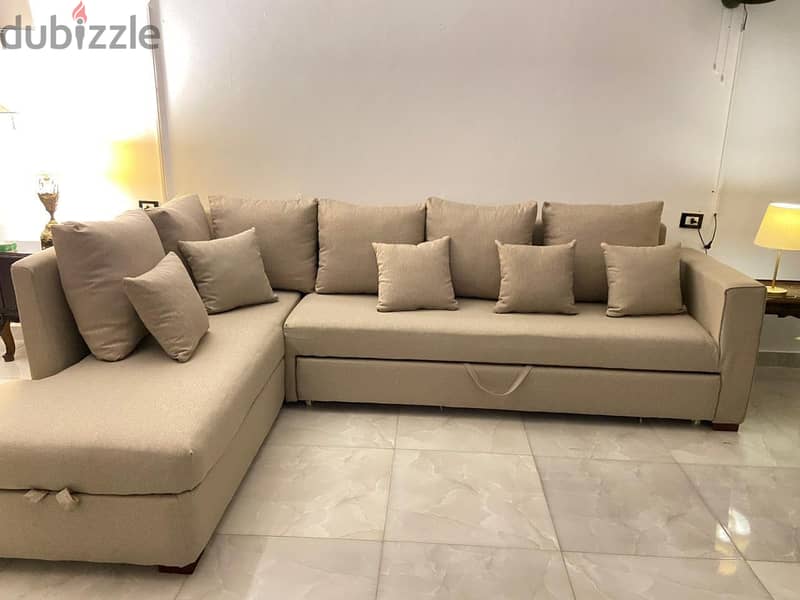 L shape sofa - كنبة ركنة L 3