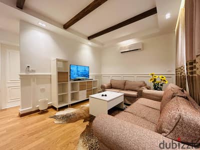 Furnished studio for rent in Madinaty (B6); high-end furnishing, offering a refined and peaceful living experience.