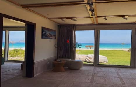 Fully Finished Chalet with ACs in Ramla North Coast - Direct Sea View A prime opportunity to own a 128m² 2-bedroom fully finished chalet with ACs feat