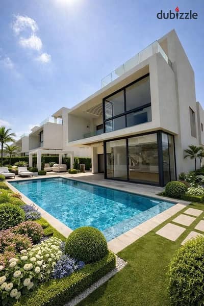 A great opportunity! A luxurious 5-bedroom villa for sale at the best price in Patio  Compound Prime location next to AUC and Mivida