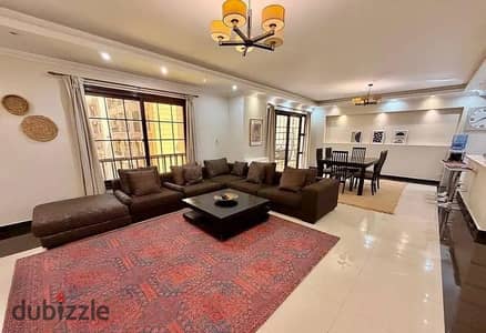 Furnished apartment for rent in Al Rehab City, prime location Near services