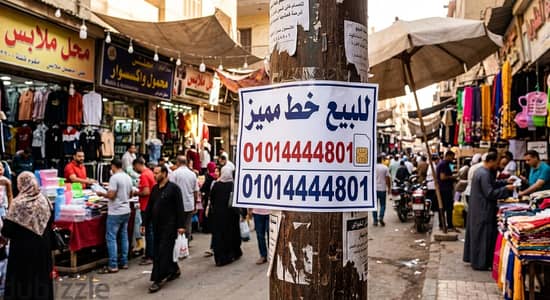 خط فودافون مميز  كارت مش فاتوره