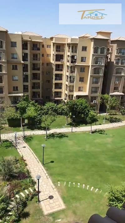 For sale cash apartment 135 meters in Madinaty b1 repeated floor view wide garden prime location   the division   3 bedrooms + 2 bathrooms + reception two pieces + American kitchen + 2 terraces