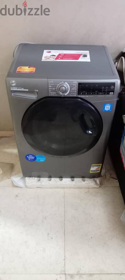 #غسالة هوفر 8 كيلو انفرتر - جديدة بالكرتونة - ضمان 5 سنوات H-WASH 300