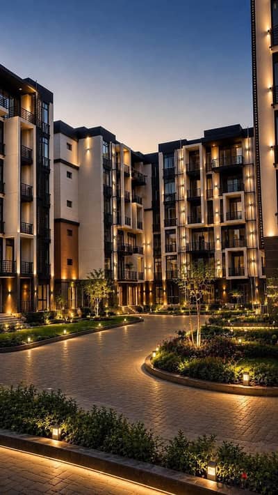 For sale in Madinaty, a 51m² studio apartment with a prime view opposite the club, at a commercial price.