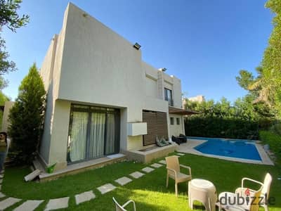Furnished villa for daily rent in Sheikh Zayed, Beverly Hills Compound, with a private swimming pool from the owner