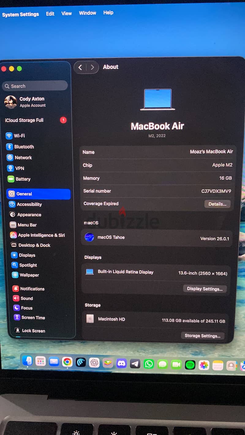 MacBook M2 used like new 6