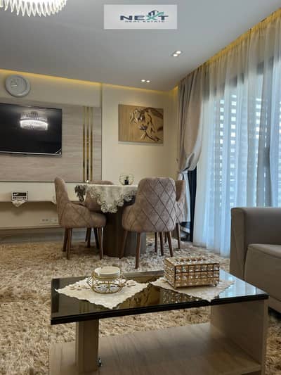Furnished apartment for rent in Madinaty, 150 sq m in B15, super deluxe finishing, garden view, sea view, very close to services, minutes from Craft Z