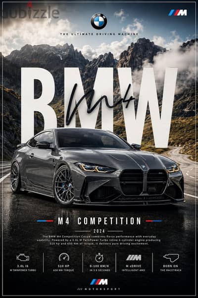 BMW     M4  POSTER