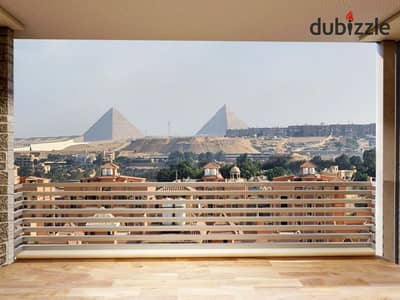 Rooftop Studio for Sale in a Compound with Views of the Grand Egyptian Museum & Pyramids – Guaranteed Dollar Investment with Continuous Growth