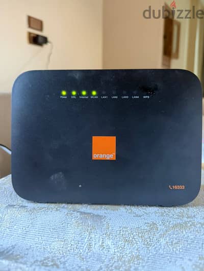 راوتر اورنج مستعمل في الضمان لسا VDSL