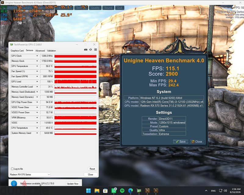 xfx Rx 570 4gb GDDR5 10
