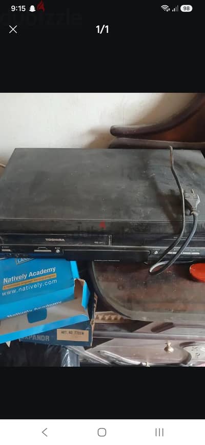 Toshiba video and DVD player