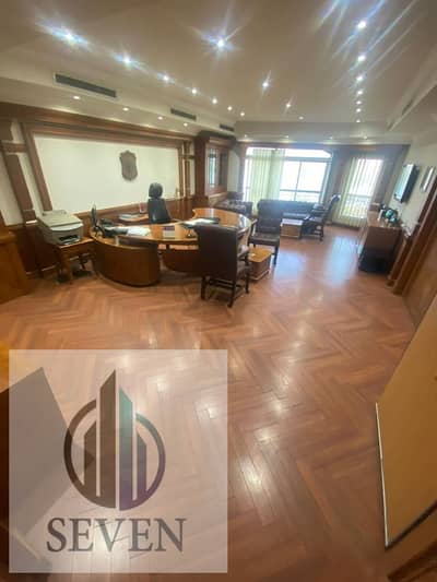 Furnished administrative office for rent, 600 sqm, in a unique, outstanding building for companies with a panoramic view of the main Maadi Corniche di