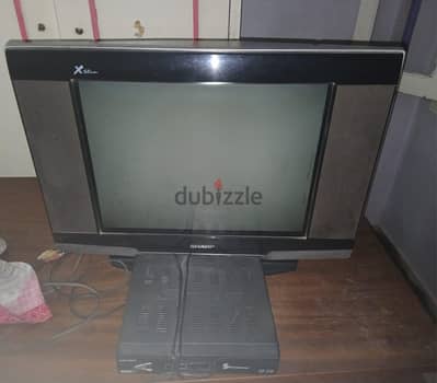 تليفزيون شارب 21 بوصه مع ريسيفر استرونج