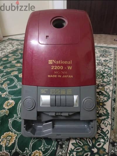 مكنسة ناشيونال ياباني أصلي 2200 وات (National MC-7650) - موتور شغال