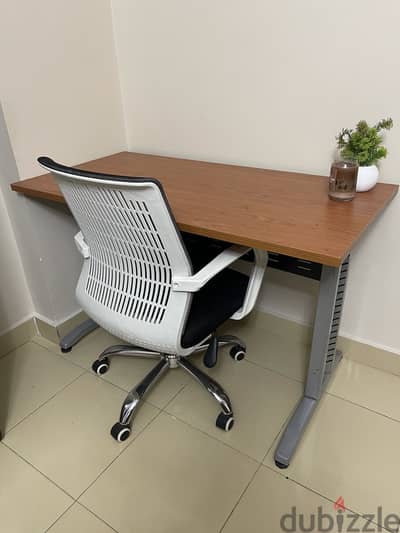 Desk and chair