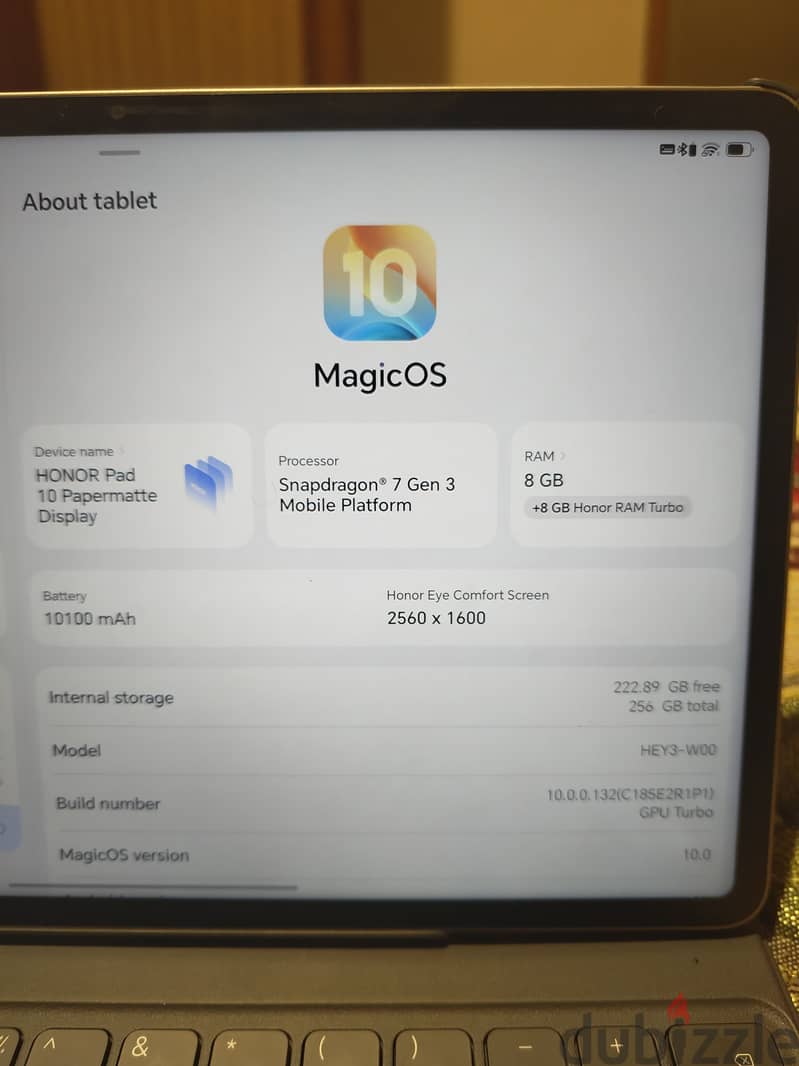 Honor Pad 10 Pappermatte + Keyboard + Pen 3