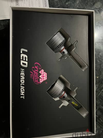 Crystal C7 LED Headlight - H4/H19 65W - بالكرتونة طقم لمبات ليد للسيار