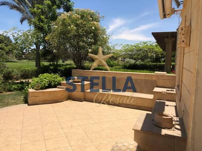 Ground Floor Chalet for Sale with Immediate Delivery in Stella Di Mare, Private Garden, Furnished, Appliances, ACs, Sandy Beach, Pools & 24/7 Services