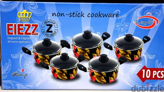  10 قطع | Non-Stick  تصميم شيك ومميز اطلبي الآن 