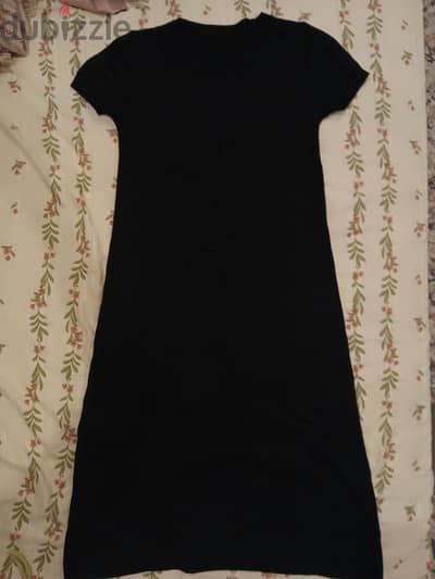 black midi dress