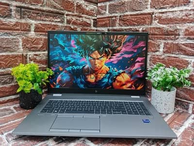 HP Zbook 17 Fury G8 4K كور i9 جيل 11 فئة H بكارت RTX A3000 فعلي 6 جيجا