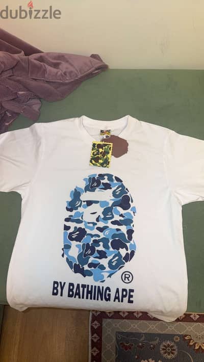 Blue / pink camo bape