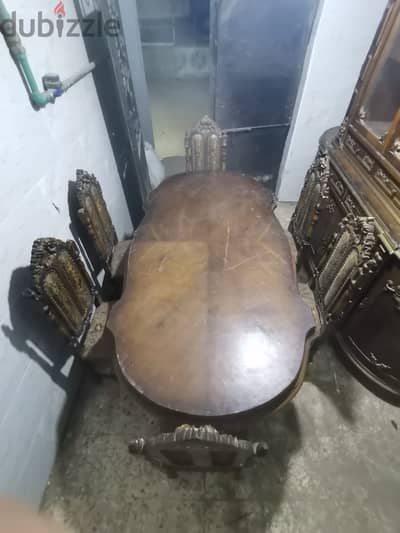 سفره ٦ كراسى ونيش قطعتين