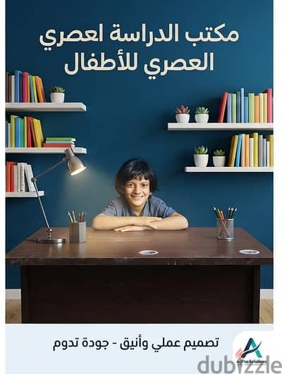 مكتب خشب MDF ( مستورد )