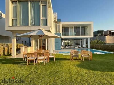 A fully finished standalone villa in the heart of Ras El Hekma Bay 300 m from sea with a breathtaking view on the North Coast near Marina El Alamein a