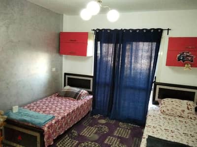 عدد 2 سرير  120 سم خشب طبيعى عموله
