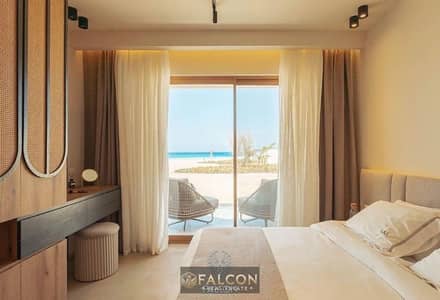 luxury chalet sea view fully finished in The Med Ras El Hekma next to june sodic near to fouka road