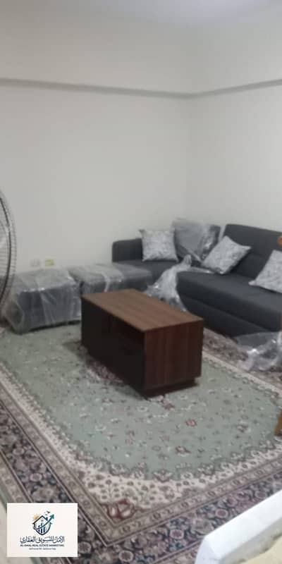 Furnished apartment for rent in Zahra Al-Maadi, distinguished and upscale location, close to all services and transportation, and very close to Happiness Street and Carrefour