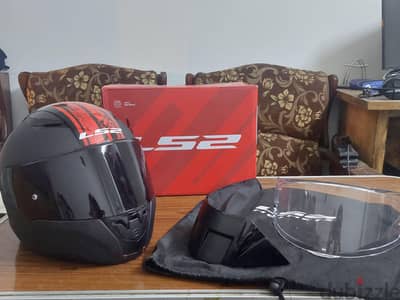 خوذه   LS2 F353 Rapid II مرشوشة اسود مقاس XL